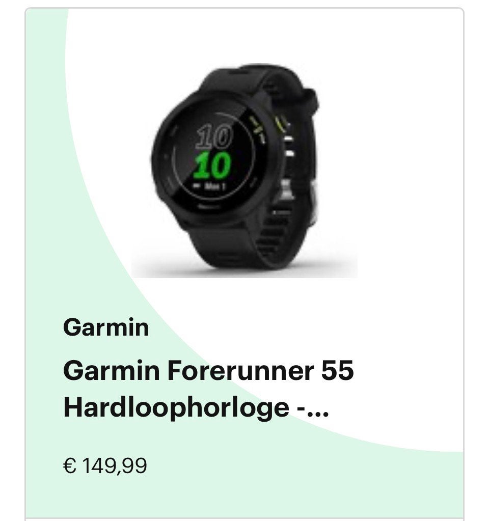 Garmin forerunner 55, Handtassen en Accessoires, Ophalen of Verzenden, Zo goed als nieuw