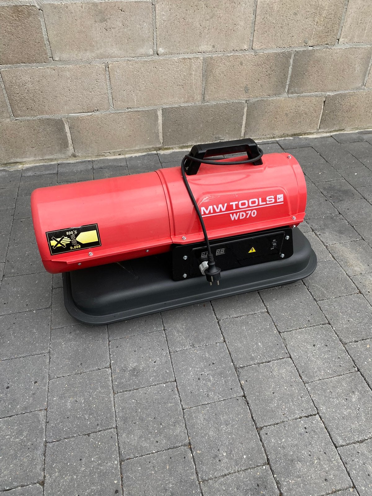 Chauffage diesel MW Tools WD70 20 kW – peu servi, Bricolage & Construction, 800 watts ou plus, Enlèvement, Utilisé, Autres types