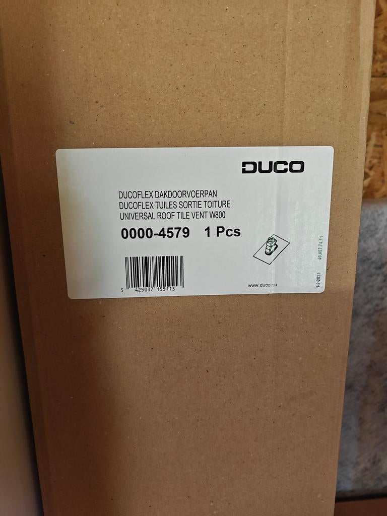 Duco ducoflex dakdoorvoerpan, Ophalen