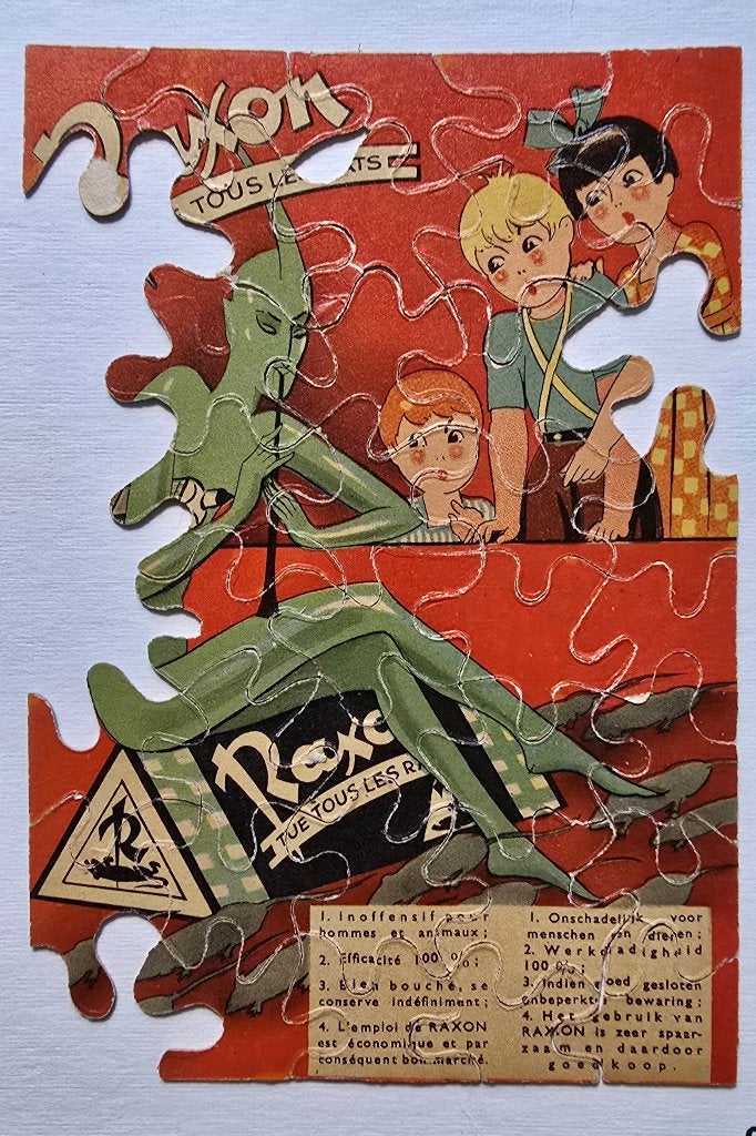 RAXON – Puzzle Publicitaire – Advertising Jig-Saw n19, Enlèvement ou Envoi, Utilisé, Panneau publicitaire