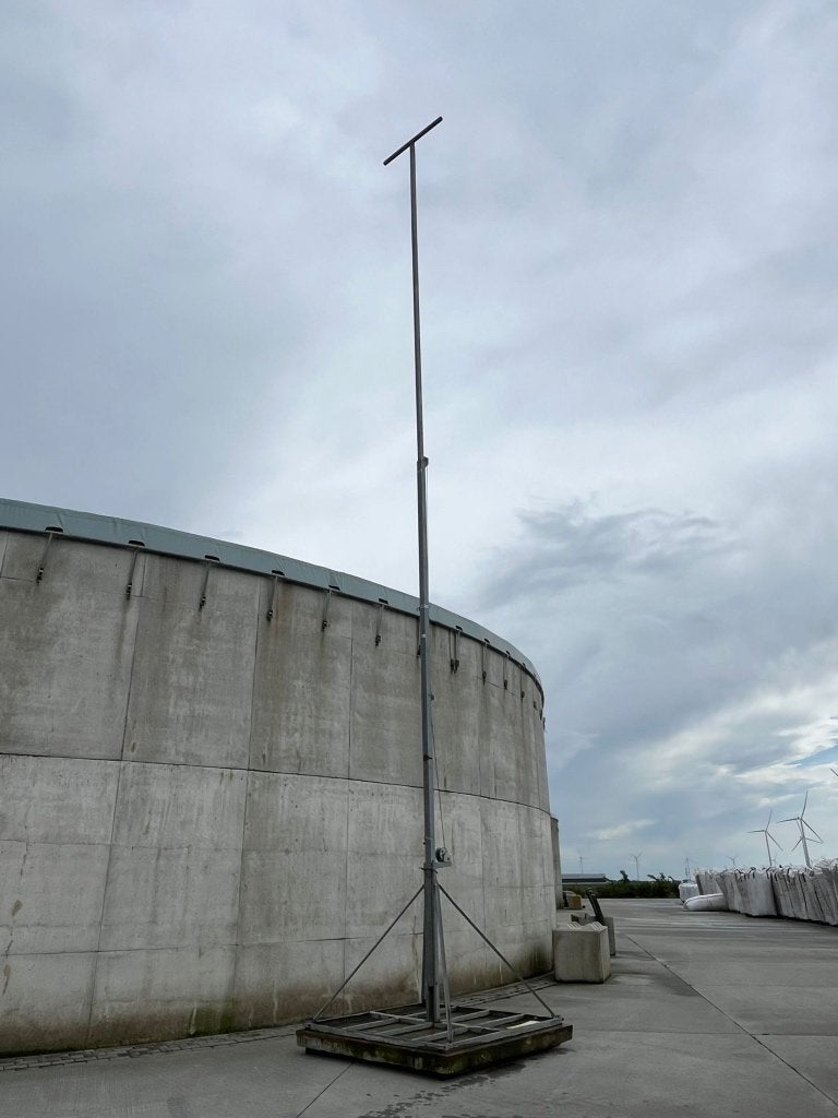 Mast 2x6 gegalvaniseerd met voetframe, Télécoms, Antennes & Mâts, Utilisé, Mât, Enlèvement