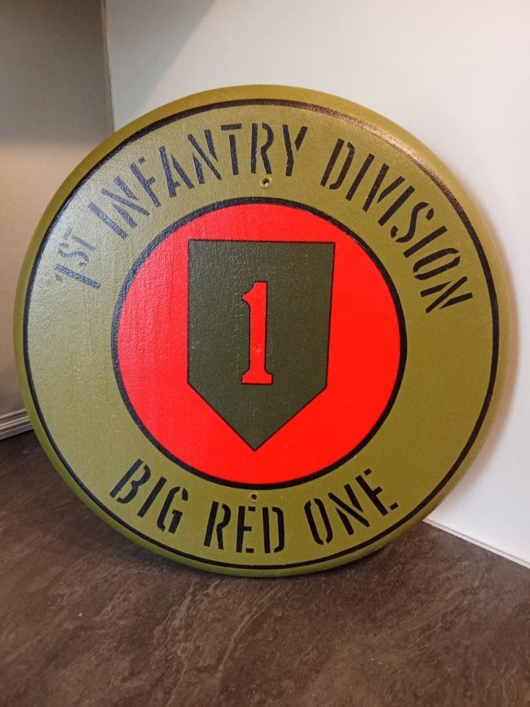 Panneau décoratif US WW2 : BIG RED ONE, Ophalen of Verzenden