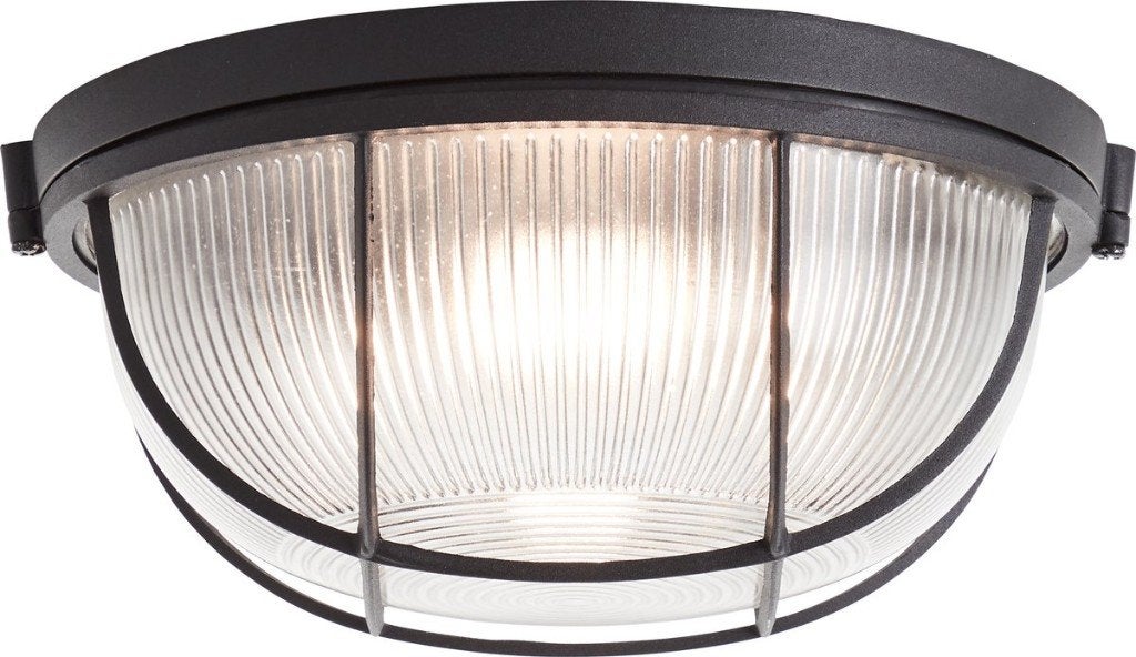 Brilliant Lauren - Plafondlamp - Zwart, Zwart, 25 cm, Plafondlamp, Industrieel