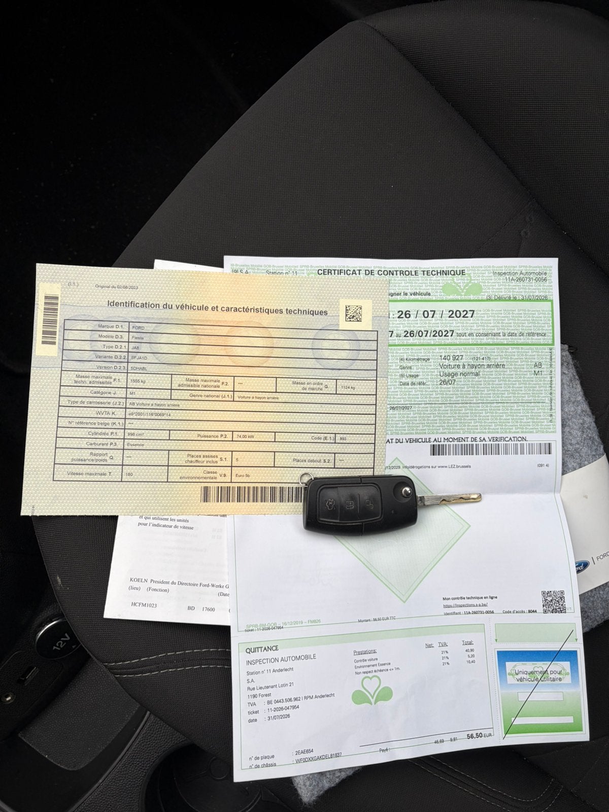 Ford Fiesta, Auto's, Euro 5, Elektrische ramen, Zwart, Particulier