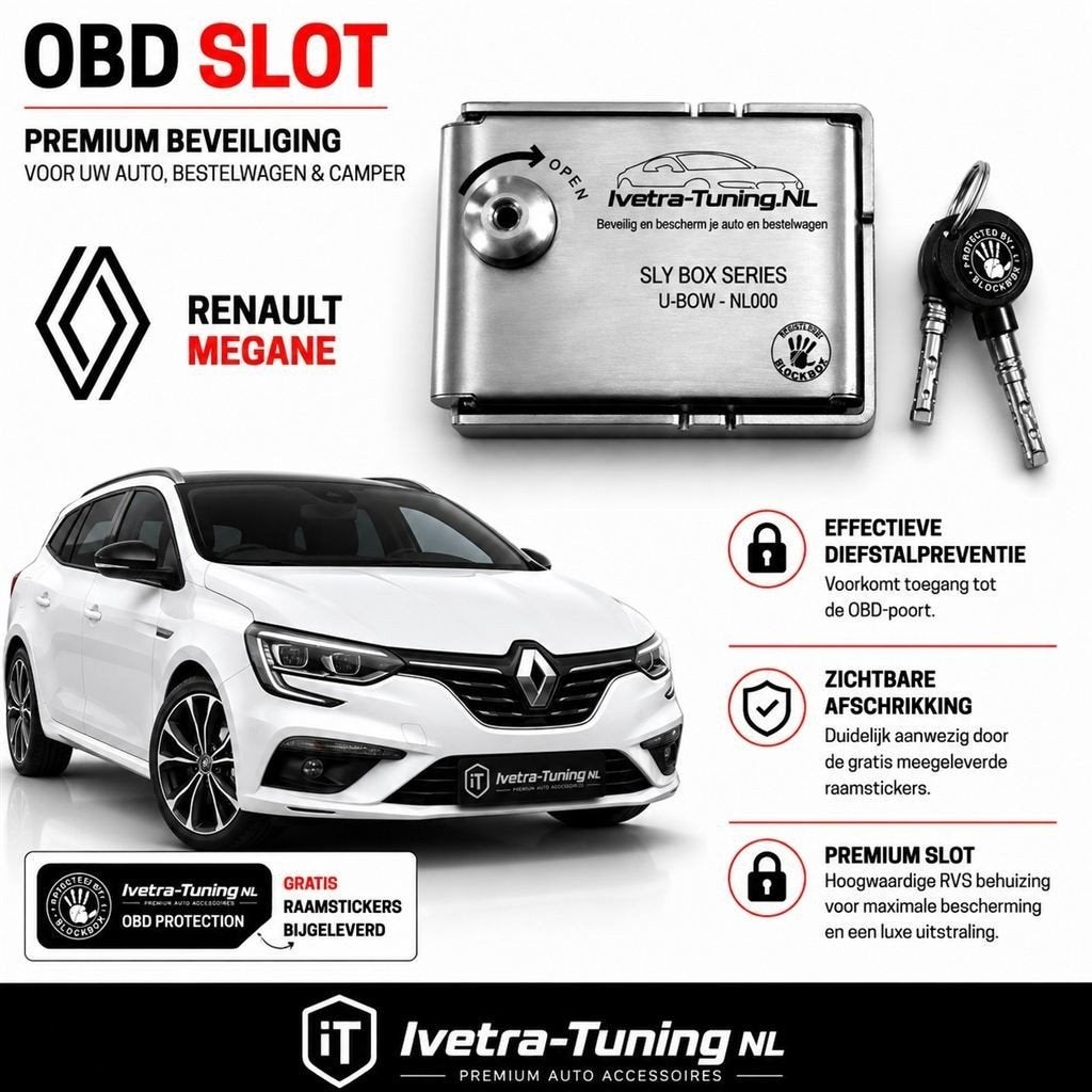 OBD Slot Renault Megane | OBD Lock Renault Megane, Verzenden, Nieuw