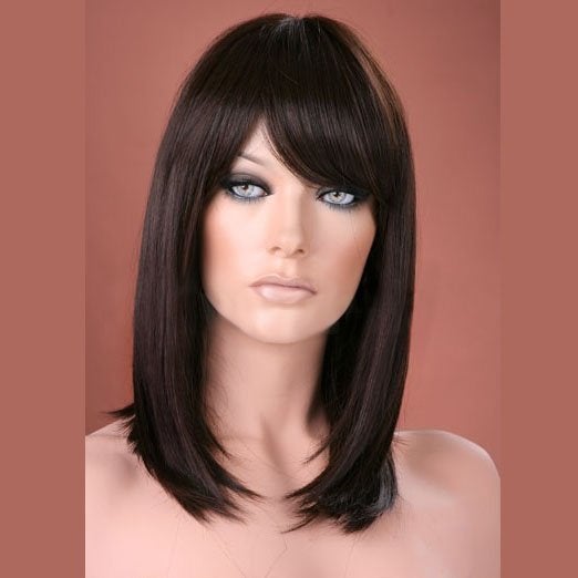 Luxe pruik halflang steil haar model Missy kleur 6, Ophalen of Verzenden, Nieuw