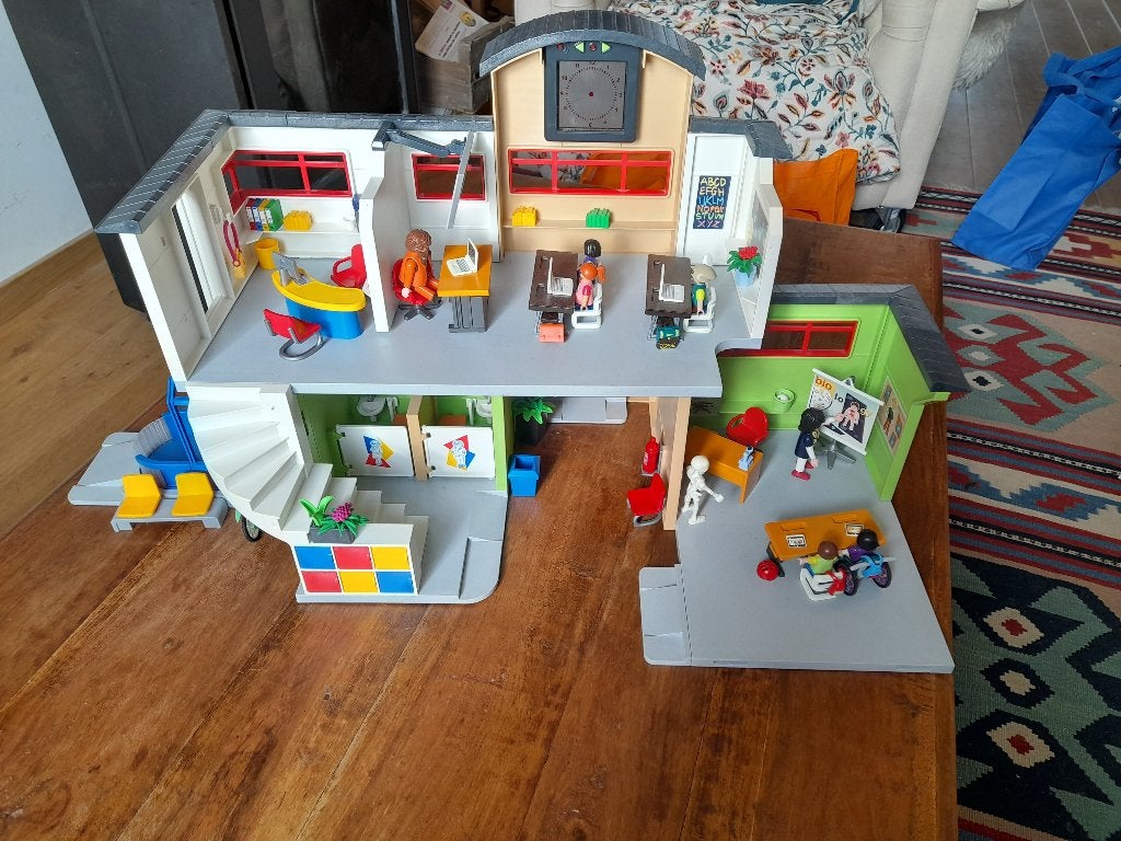 Playmobil 9453 school, Ophalen, Gebruikt, Complete set, Overige typen