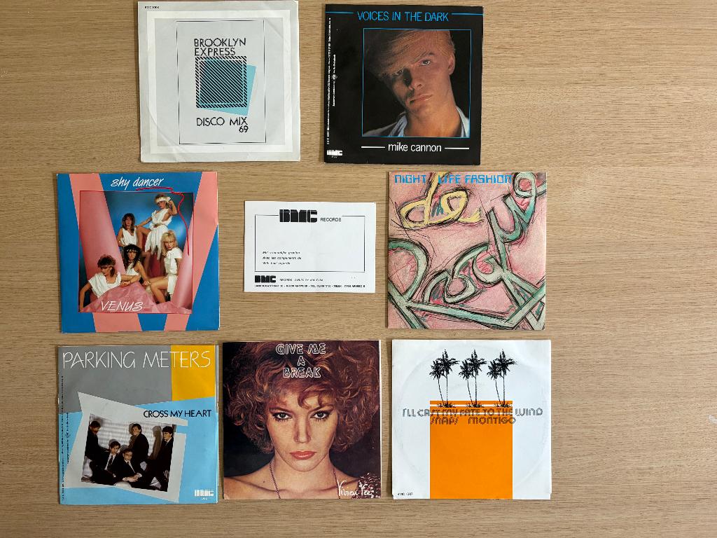 Singles BMC-label, Cd's en Dvd's, Vinyl Singles, Gebruikt, Single, 1980 - 1989, Pop, 7 inch, Ophalen of Verzenden