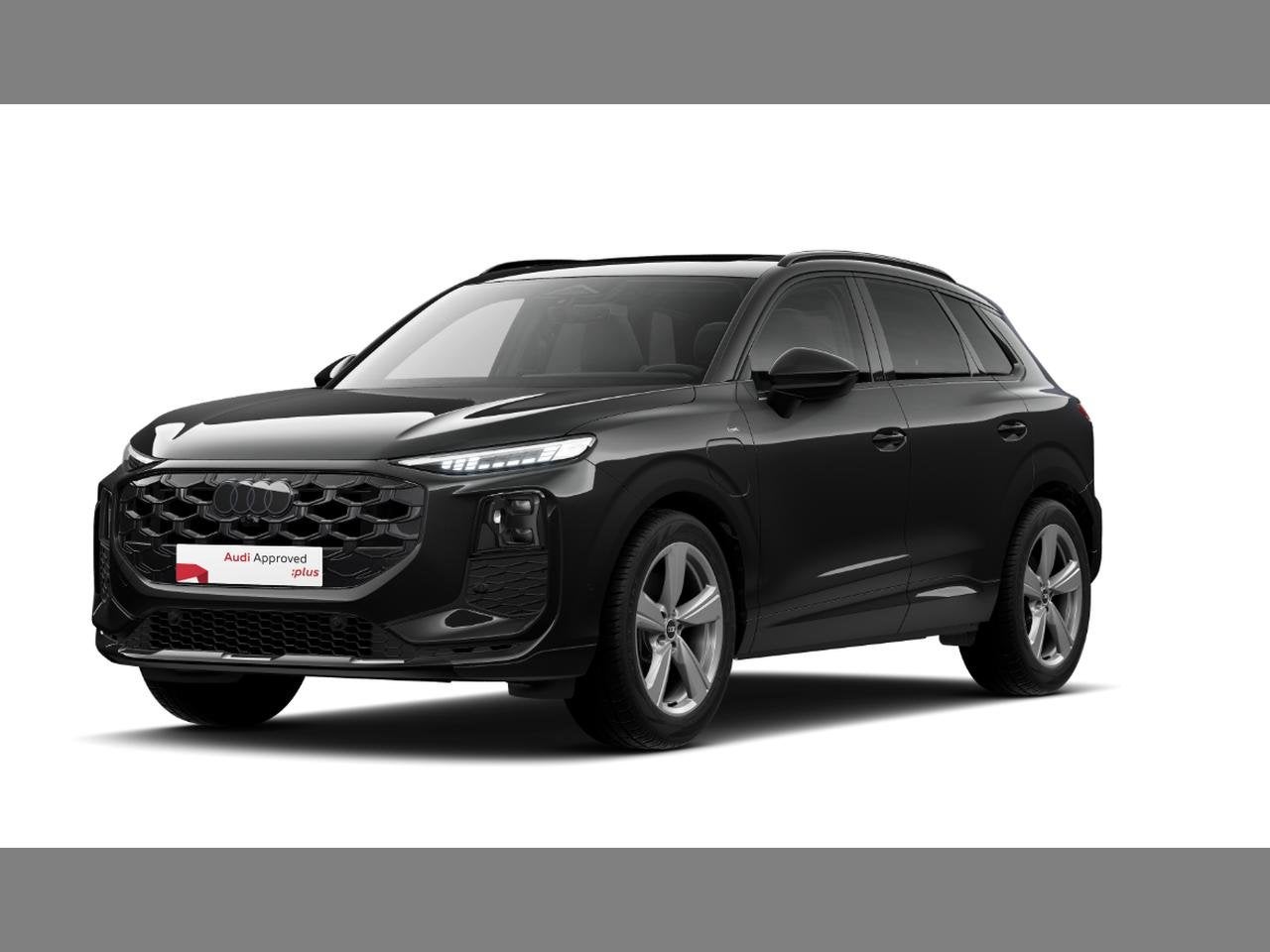 Audi Q3 SUV e-hybrid (PHEV) Q3 SUV e-hybrid 1.5 TFSI Corpora, Auto's, Automaat, Zwart, 43 g/km, Hybride Elektrisch/Benzine