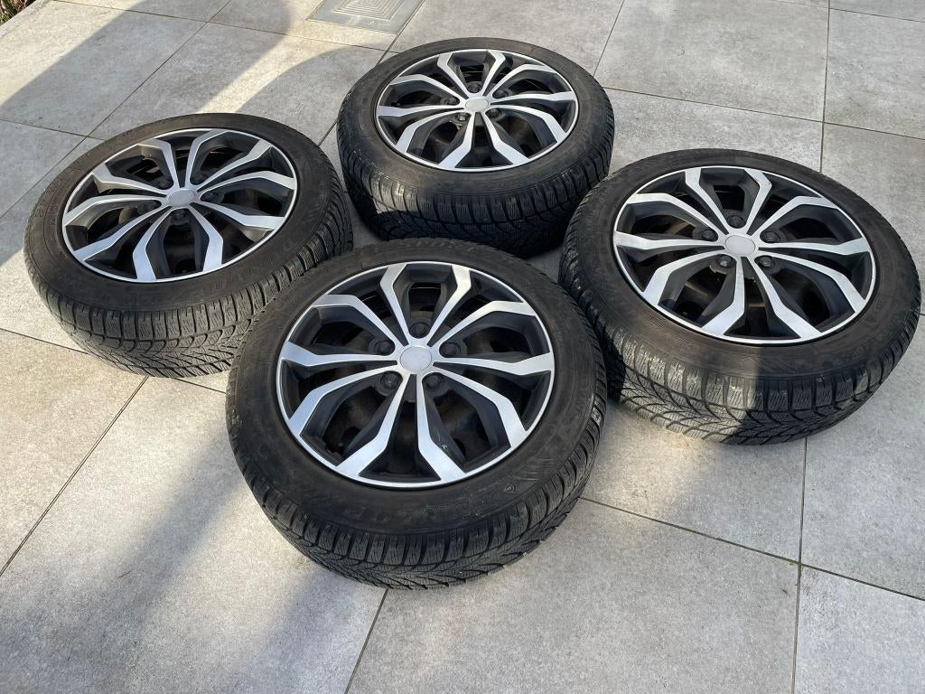 Jantes 16" + pneus Hiver (195/55/R16), Ophalen, Gebruikt, 16 inch, Winterbanden