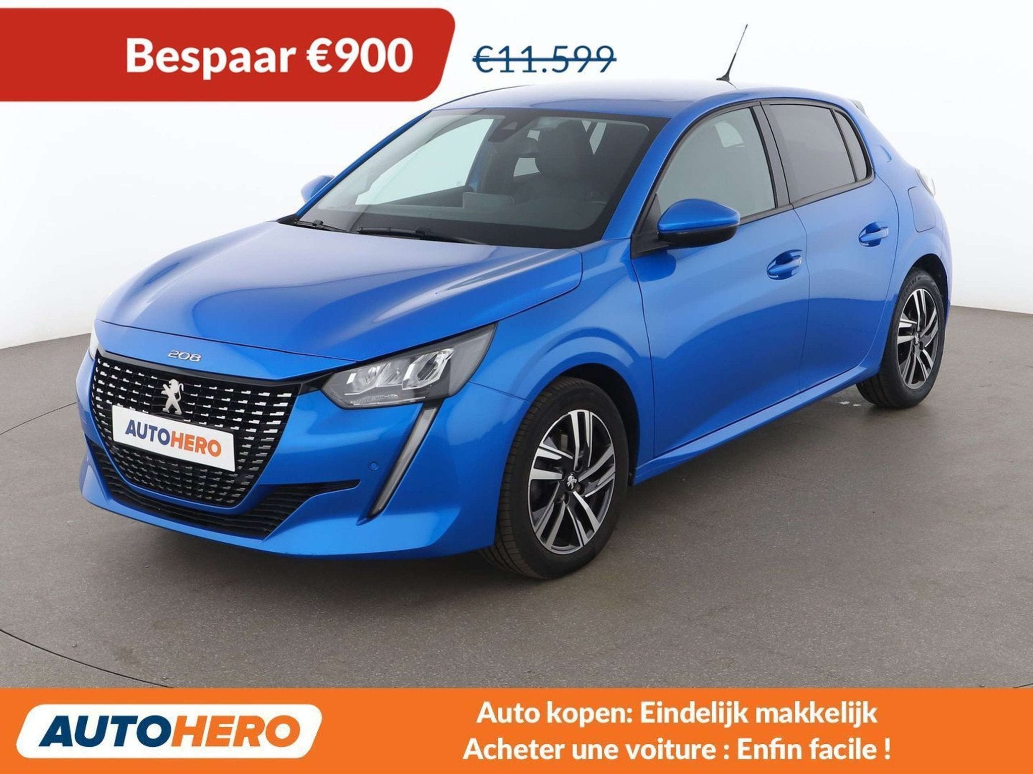 Peugeot 208 1.2 PureTech Allure (bj 2021), Auto's, Voorwielaandrijving, 118 g/km, Stof, Gebruikt