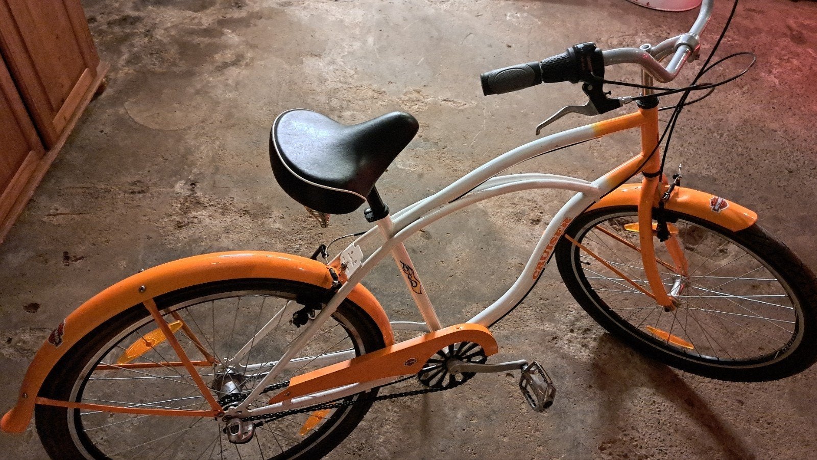 Fiets harley davidson kleuren, Enlèvement