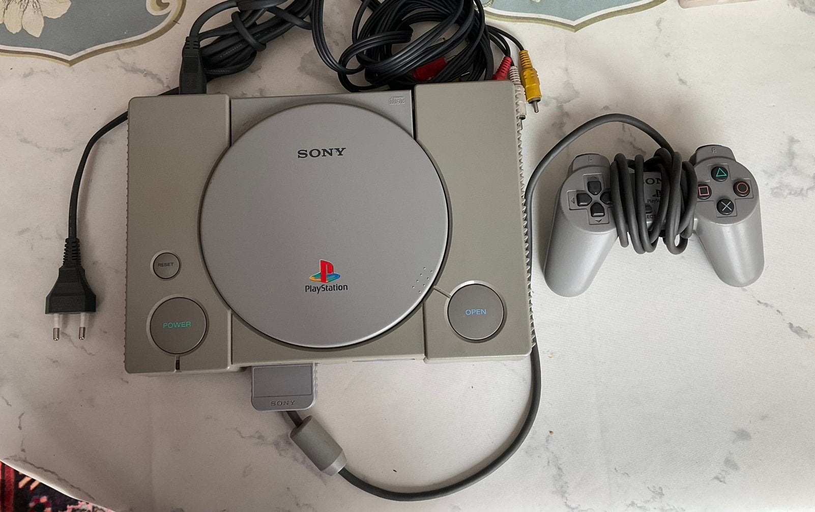 Sony Playstation, grijs 1995, Games en Spelcomputers, Spelcomputers | Sony PlayStation 1, Ophalen, Gebruikt