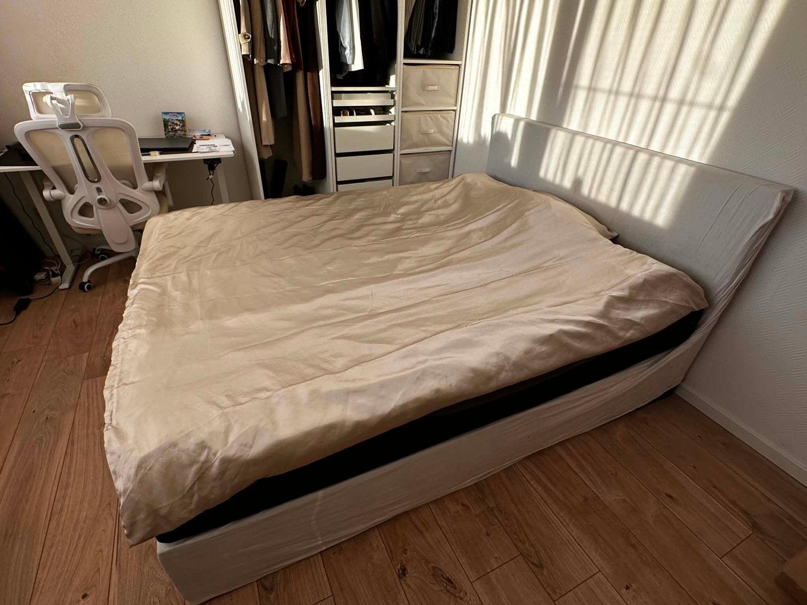 Dubbelbed    ZEER GOEDKOOP, Ophalen of Verzenden, Zo goed als nieuw, Tweepersoons