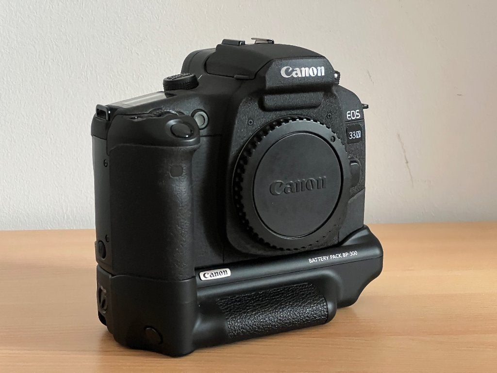 Appareil photo SLR Canon EOS 33V + Grip BP-300 (2004), Enlèvement ou Envoi, Neuf, Reflex miroir, Canon