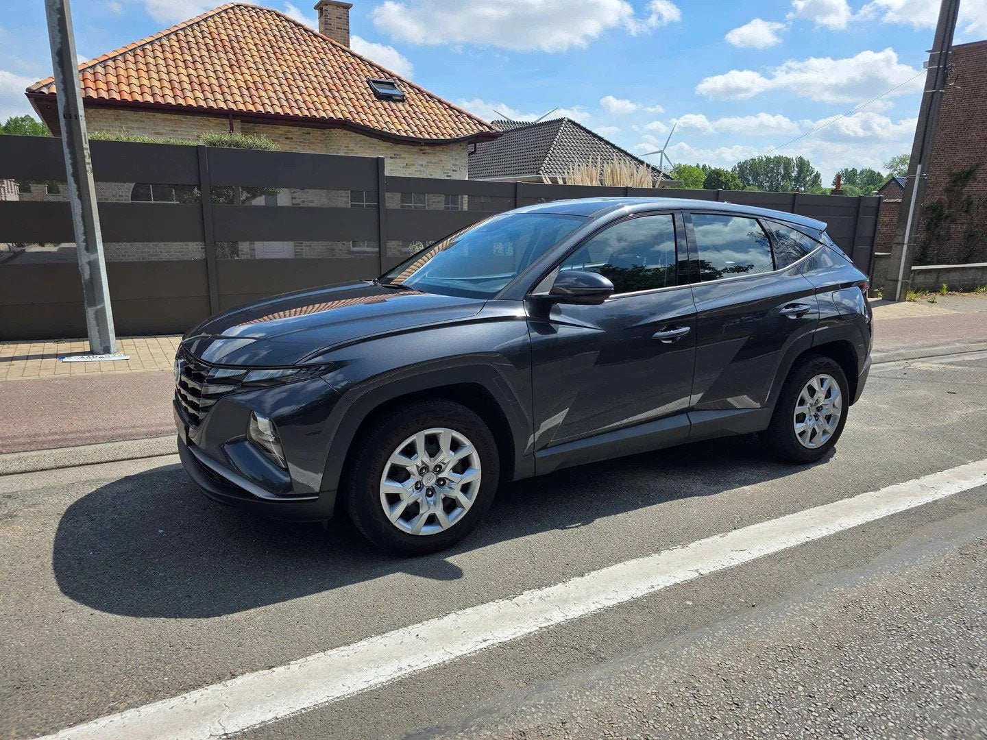 Hyundai Tucson 1.6 T-GDi Inspire 2021' 1°EIG. 41000KM IN PE, Autos, Hyundai, Argent ou Gris, Achat, 140 g/km, Entreprise
