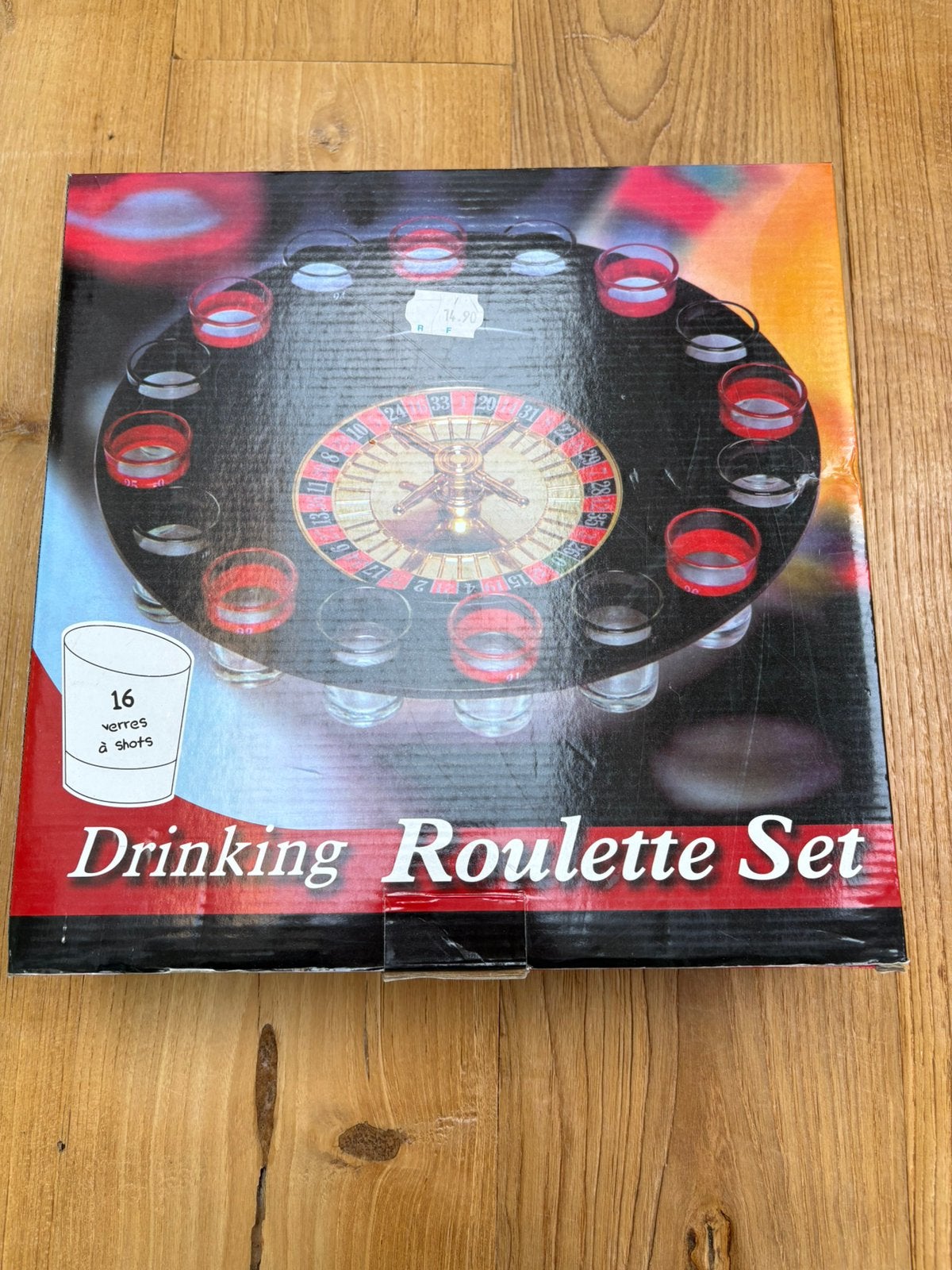 Drinking Roulette Set – drankspel met glaasjes, Enlèvement ou Envoi, Comme neuf