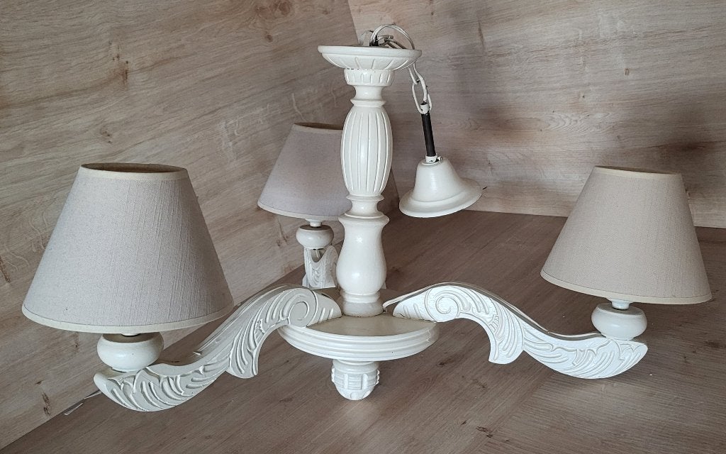 kroonluchter, Huis en Inrichting, Lampen | Kroonluchters, Ophalen, Gebruikt, Hout