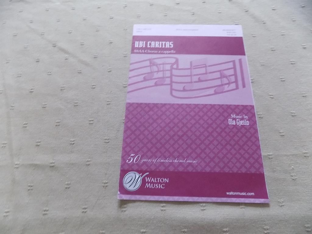 Partition Ubi Caritas, Musique & Instruments, Partitions, Comme neuf, Classique, Chœur, Leçon ou Cours