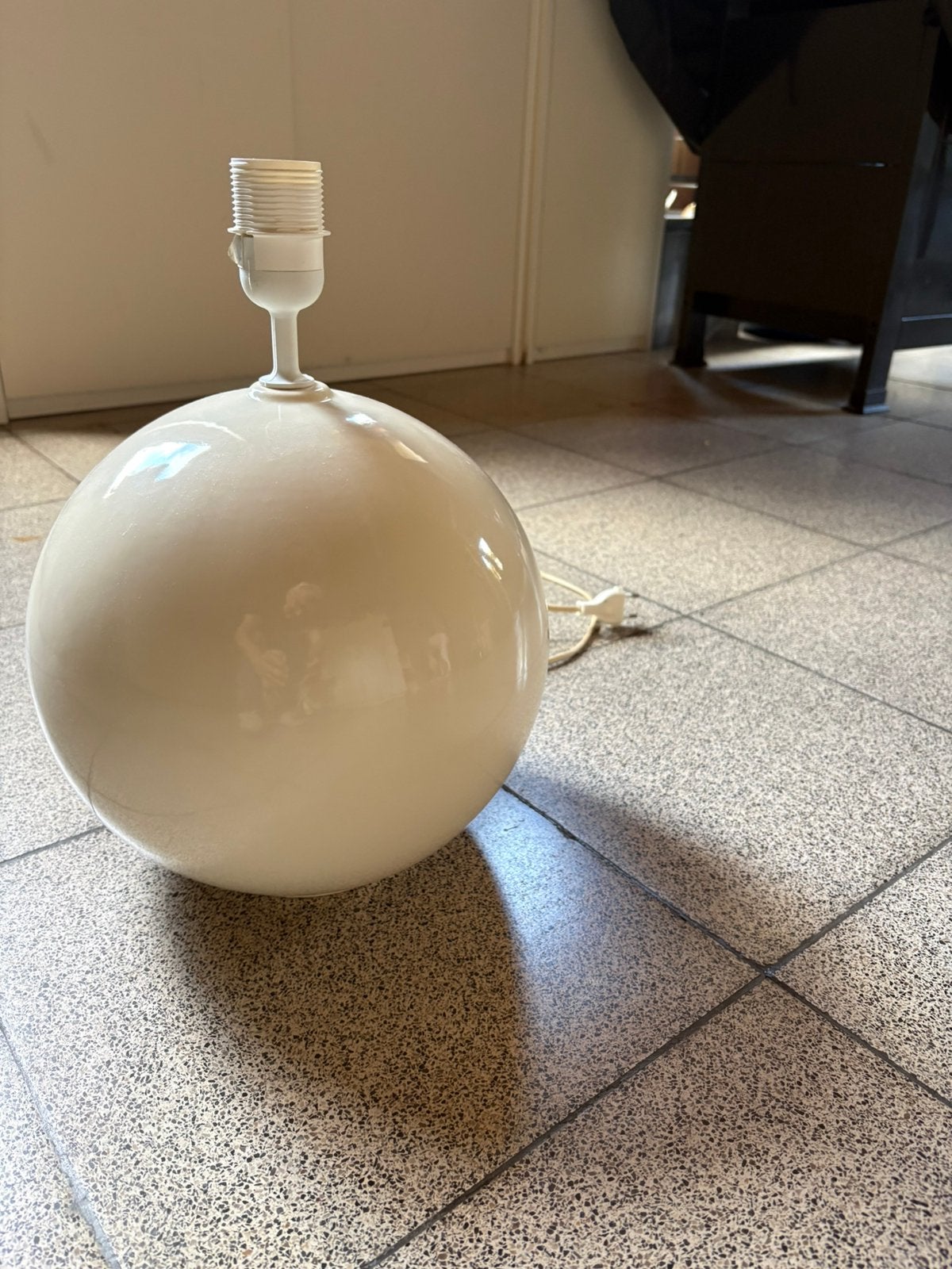 Lamp voet zonder kap, Ophalen, Steen/keramiek, Met schakelaar, Gebruikt
