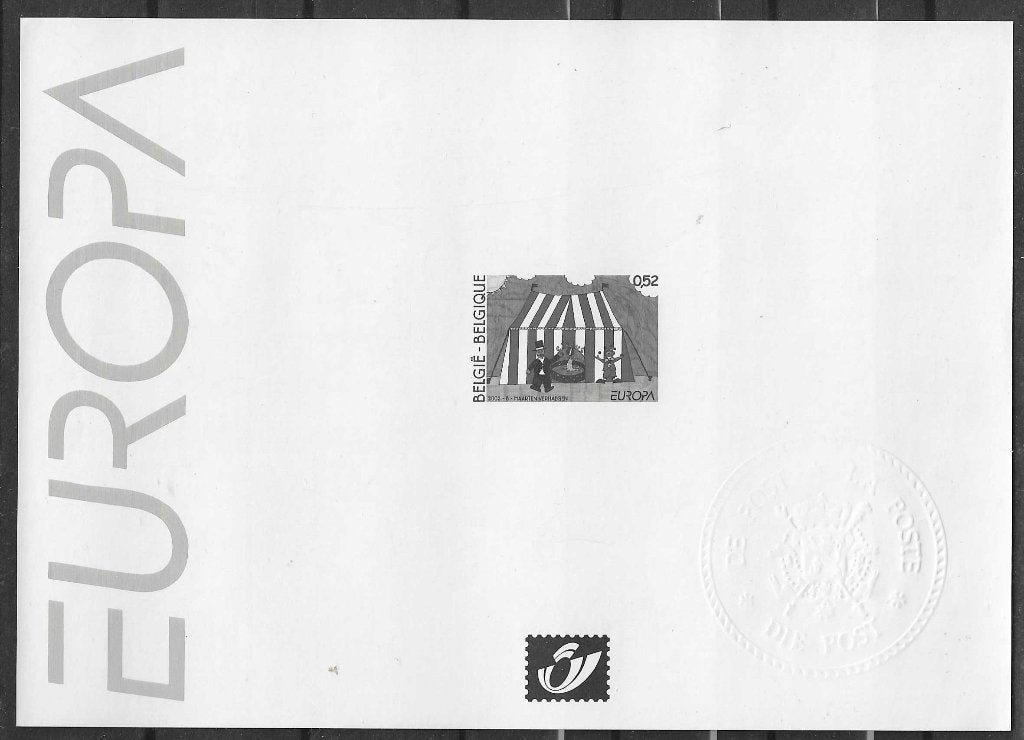 Belgique OPC 3071 ZW/NB Europe Le Cirque **, Enlèvement ou Envoi, Non oblitéré, Europe