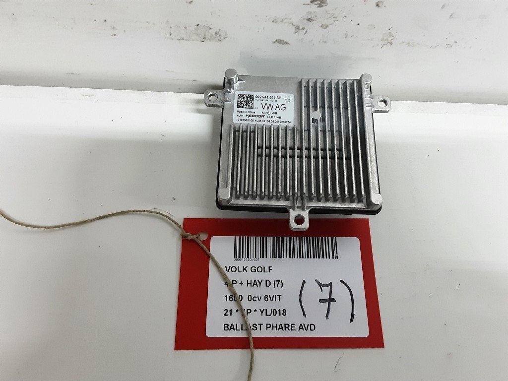 BALLAST DE PHARE XENON DROIT Volkswagen Golf VIII (CD1), Volkswagen, Mevr. I. Hauben, Utilisé, Rue de l'Espoir 34 34
4030  GRIVEGNÉE, BE