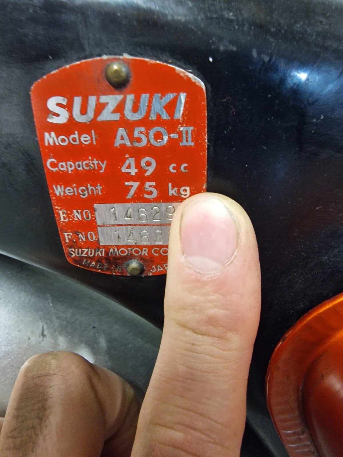 Châssis de la Suzuki A50II en bon état, châssis nu., Enlèvement ou Envoi