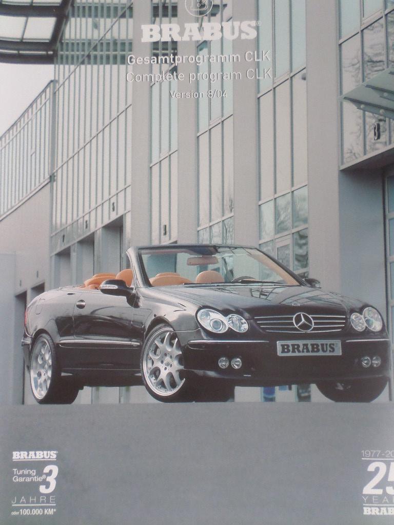 Brochure de la Mercedes Brabus CLK, Enlèvement ou Envoi, Mercedes