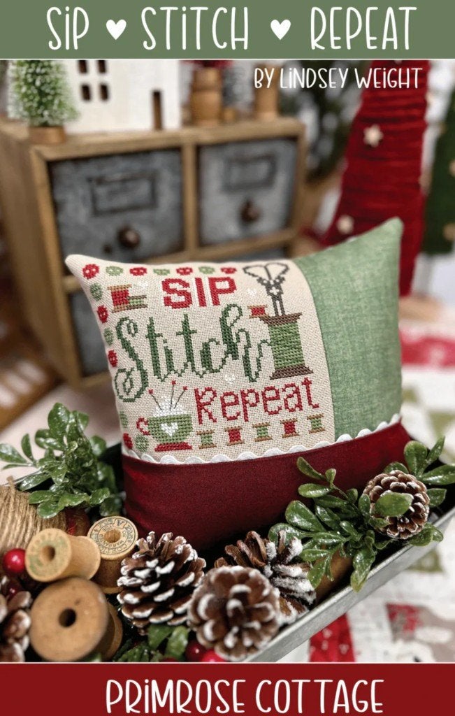 Primrose Cottage Stitches- SIP  STITCH  REPEAT - PCS-122, Hobby & Loisirs créatifs, Broderie & Machines à broder, Enlèvement ou Envoi