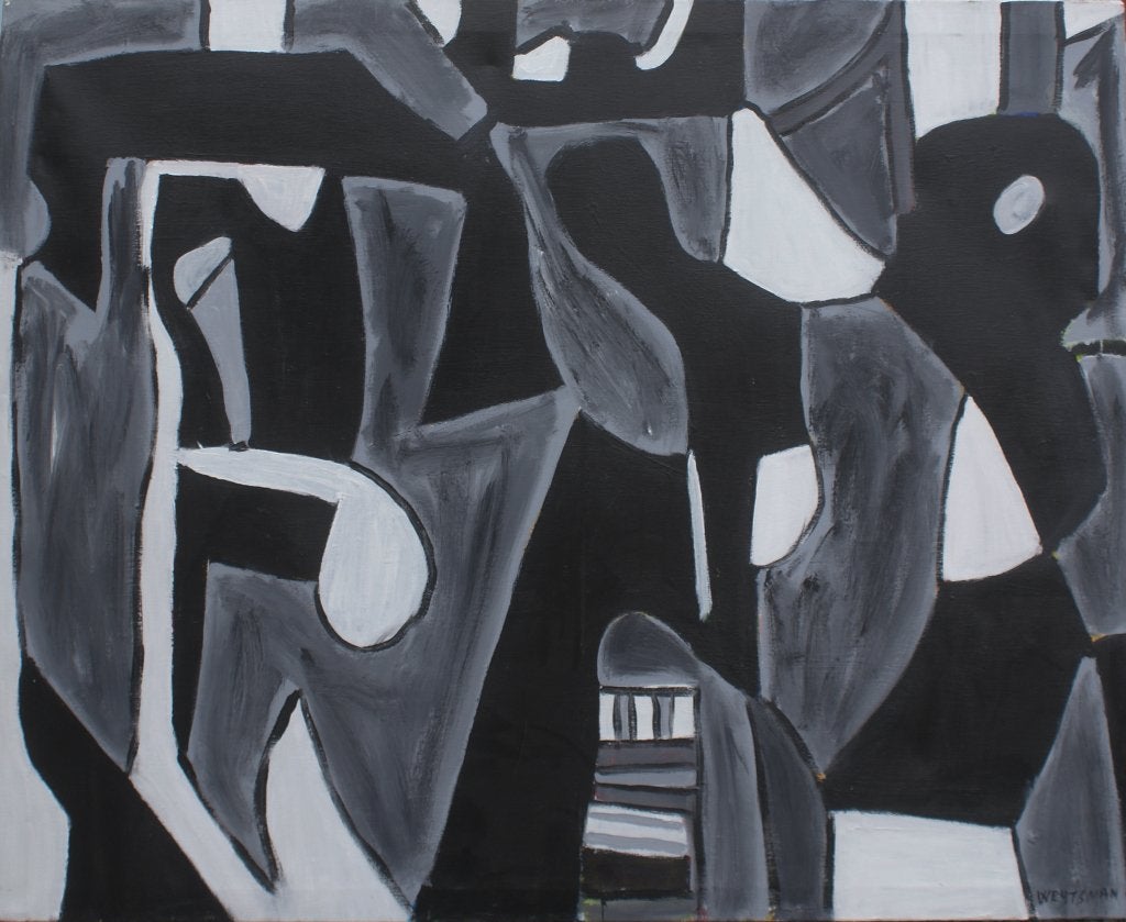 Alain Weytsman (1951): Abstractie 2022 (120 x 93 cm), Antiek en Kunst, Kunst | Schilderijen | Modern, Ophalen, Gesigneerd, Olieverf