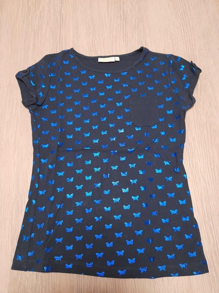 Donker blauw T-shirt Someone 140, Kinderen en Baby's, Kinderkleding | Maat 140, Meisje, Ophalen of Verzenden, Zo goed als nieuw