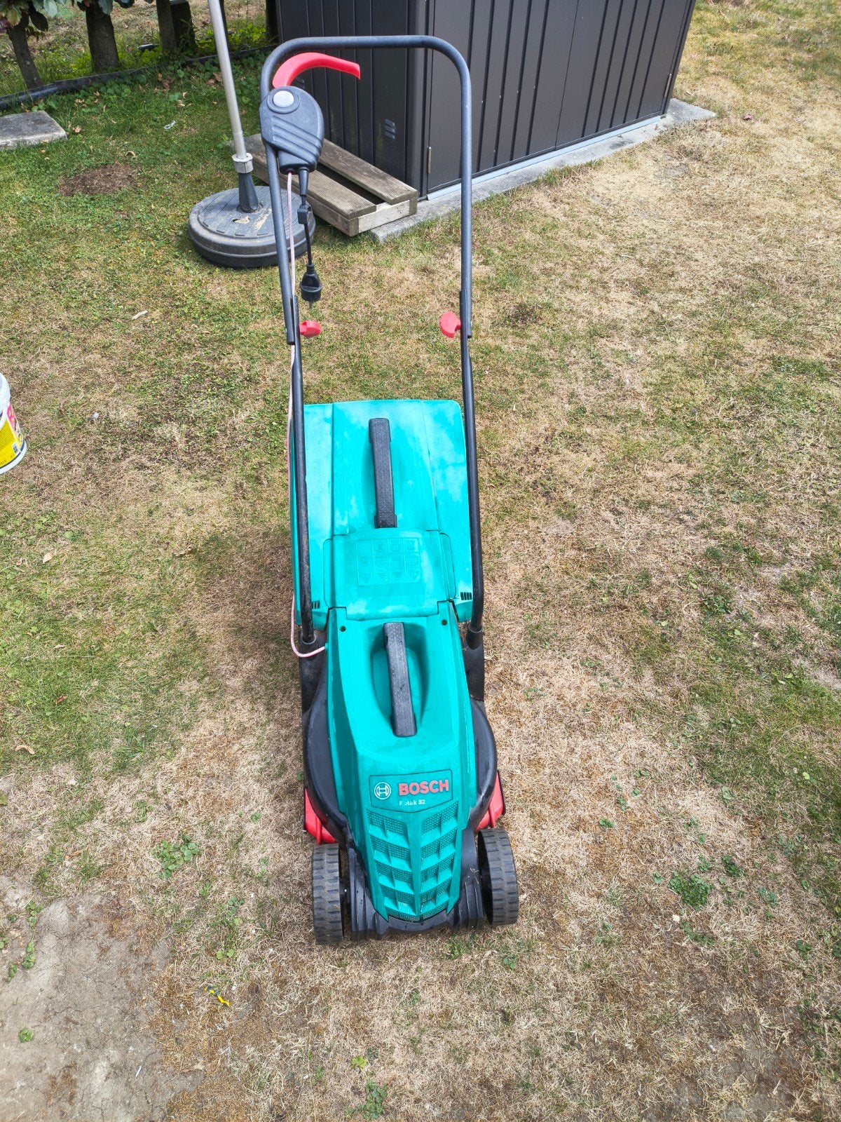 Grasmaaier Bosch, Tuin en Terras, Ophalen, Gebruikt, Elektrische grasmaaier, Opvangbak