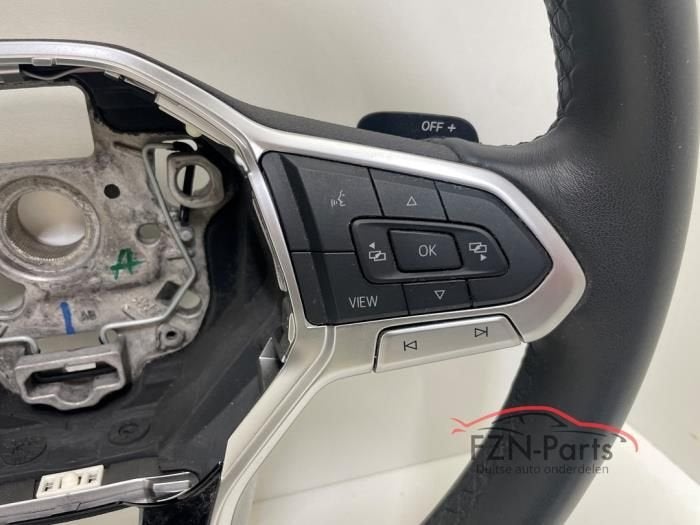 VW Touran 5TA Stuur MF+F1+VIEW Leer (5H0419089GN), Ophalen of Verzenden, Gebruikt