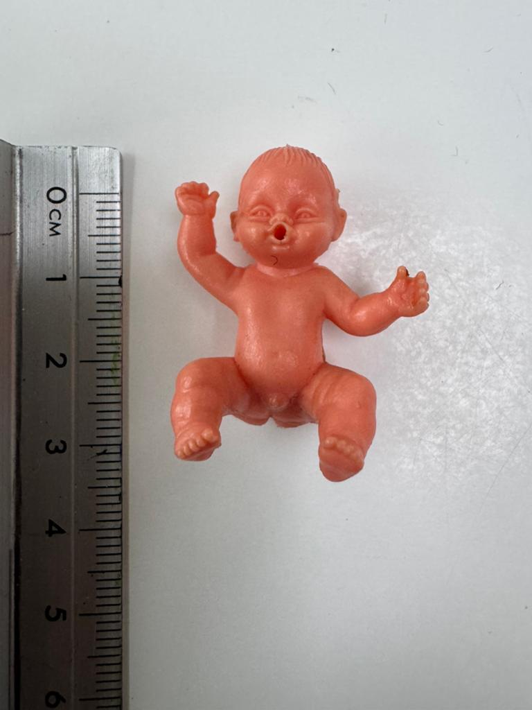 Miniatuur babypopje naakt, Ophalen of Verzenden, Zo goed als nieuw