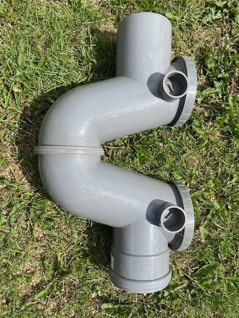 Sifon 110mm, Ophalen, Bochten, PVC, Nieuw