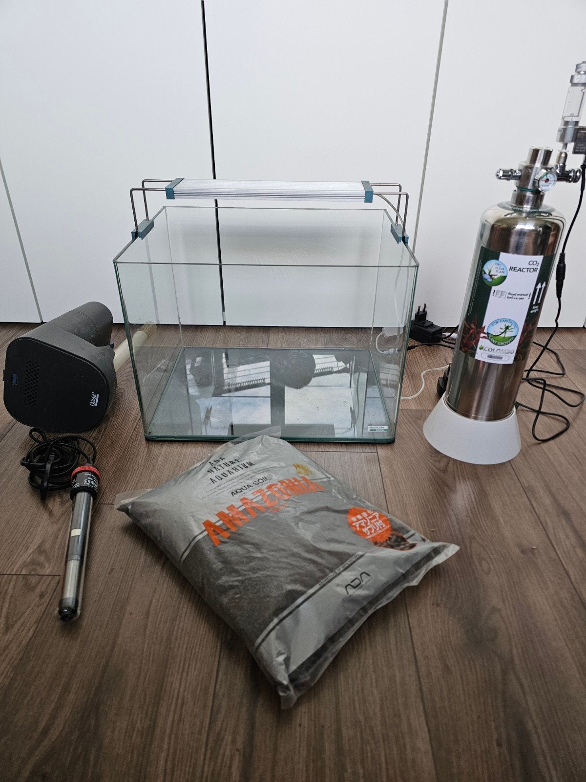 Dennerle Nano aquarium 35l met twinstar light, Animaux & Accessoires, Poissons | Aquariums & Accessoires, Comme neuf, Filter, Dennerle