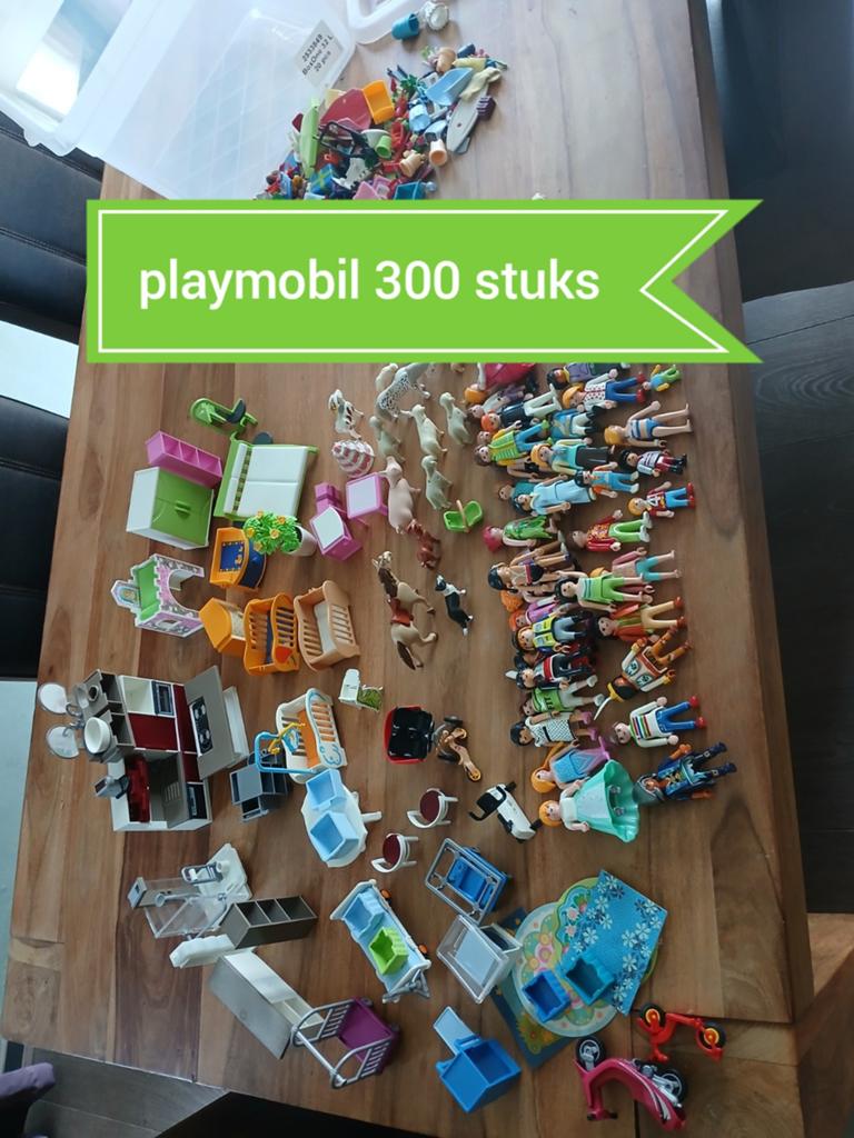 Playmobil 300 stuks, Kinderen en Baby's, Speelgoed | Bouwstenen, Verzenden, Zo goed als nieuw, Overige merken