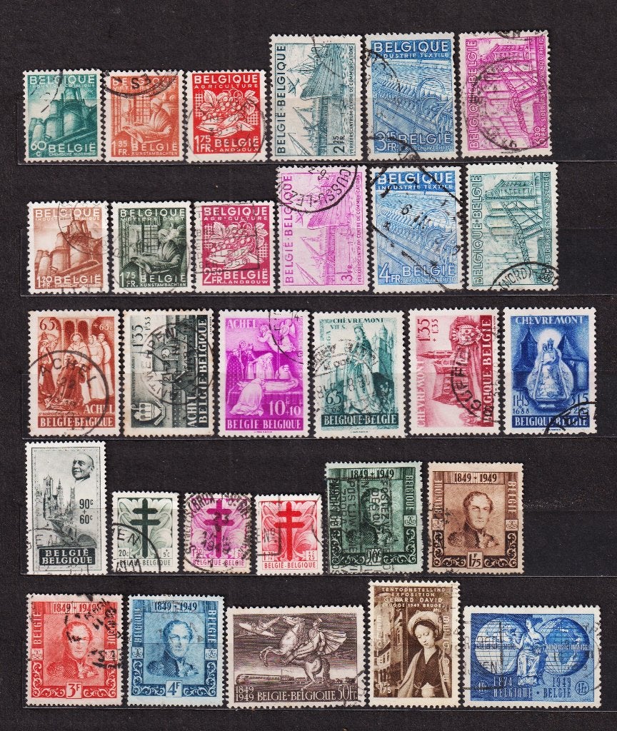 België 1948-1950 gestempeld, Verzenden, Gestempeld, Gestempeld