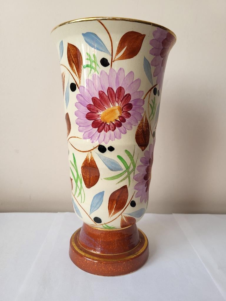 Vase Art Déco Boch Frères Keramis -  Raymond Chevalier, Ophalen of Verzenden