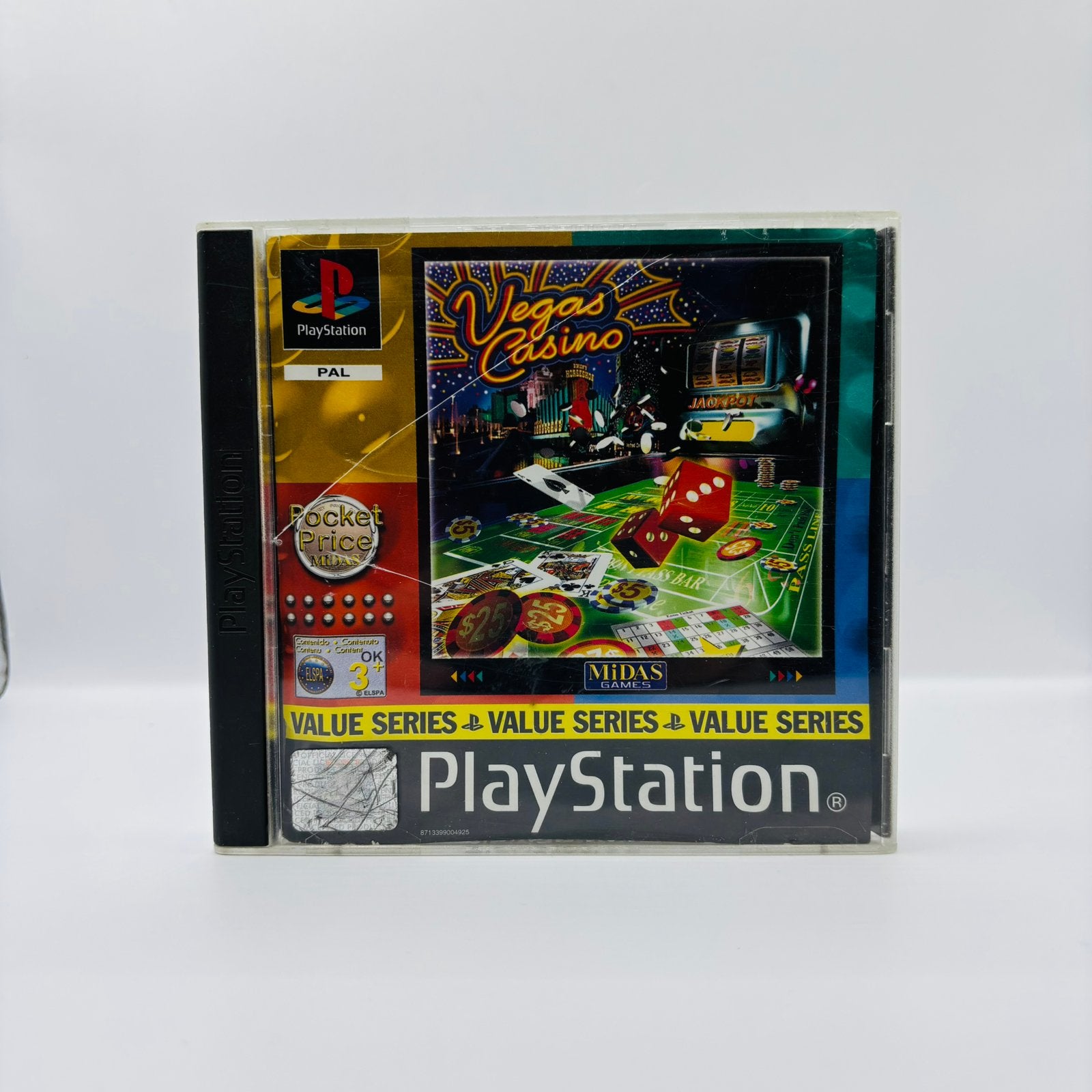 Vegas Casino PlayStation 1, Ophalen of Verzenden, Zo goed als nieuw, Simulatie, Vanaf 18 jaar