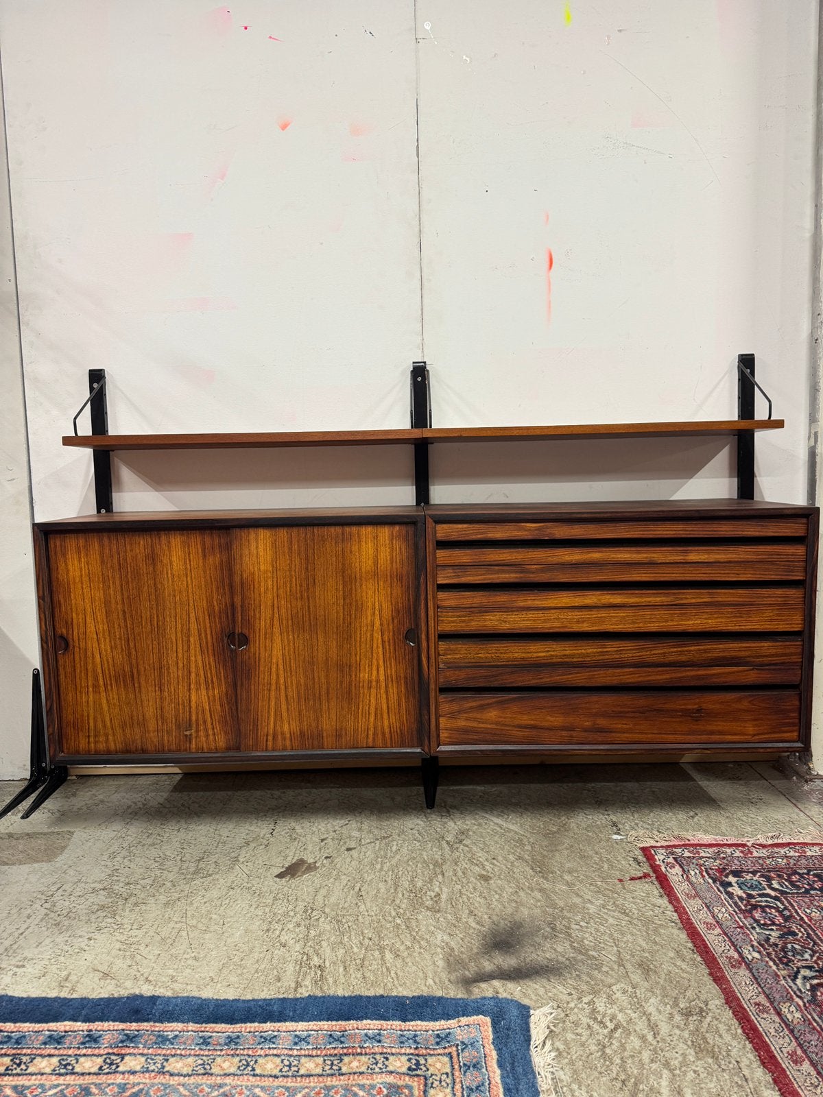 Poul Cadovius by Royal System vintage modulair wandsysteem, Enlèvement