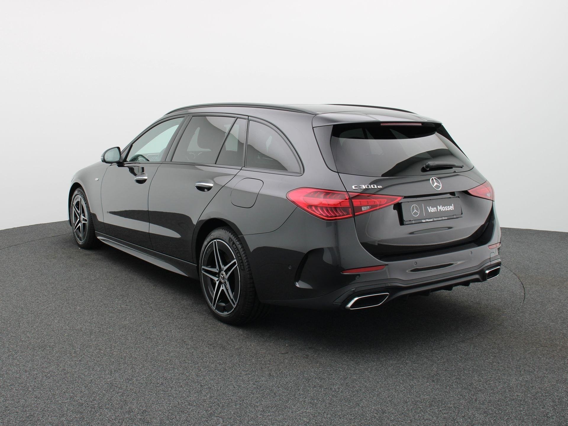 Mercedes-Benz C 300 e AMG Line Estate + PANORAMISCH DAK + DI, Auto's, Automaat, Dealer onderhouden, Zwart, 4 cilinders