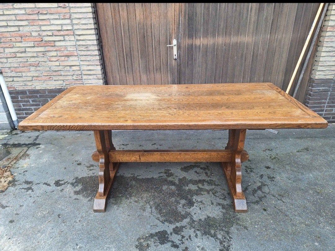 Oude tafel franse eik, Ophalen