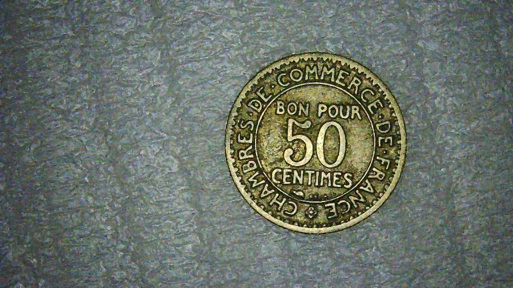 50 centimes chambres du commerce france 1929, Enlèvement ou Envoi, France