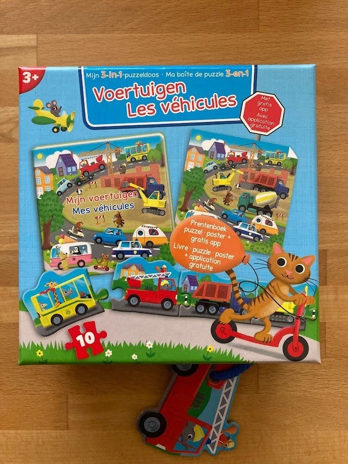 NEW : 3+ voertuigenpuzzel, Ophalen of Verzenden