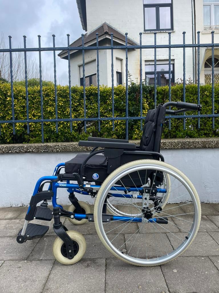 Vermeiren V 300 opvouwbare rolstoel nieuwstaat, Diversen, Ophalen of Verzenden, Inklapbaar, Zo goed als nieuw, Handbewogen rolstoel