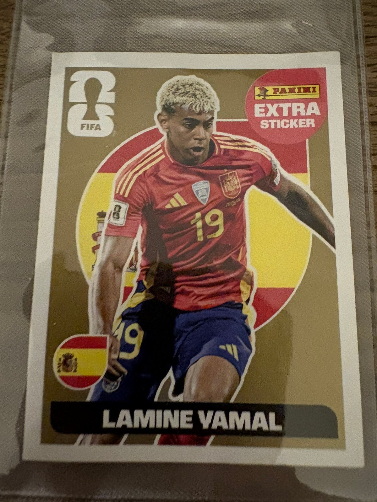 panini Lamine yamal gold extra sticker, Envoi, Comme neuf, Autocollants et Photos