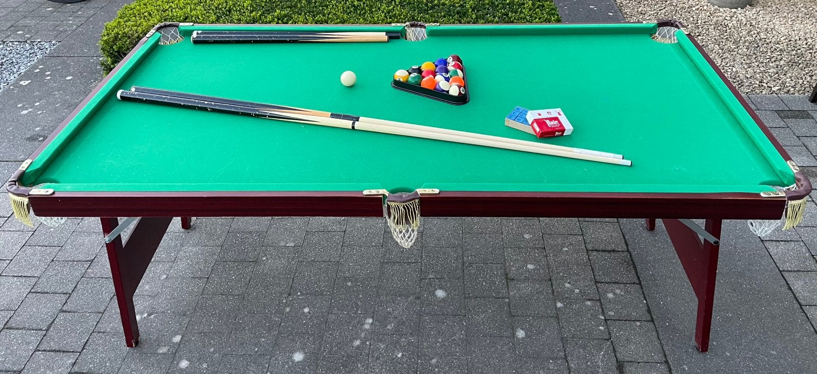 Pooltafel voor thuisgebruik, Sport en Fitness, Ophalen, Gebruikt, Pooltafel