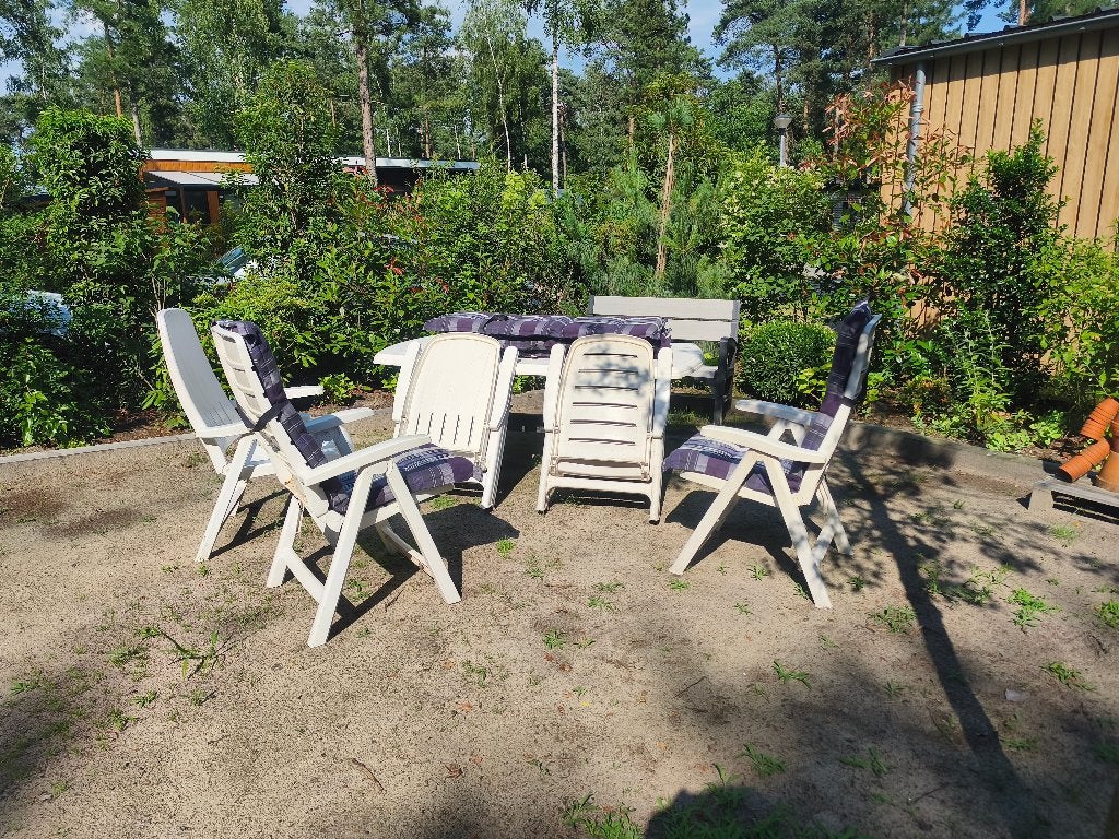 Ensemble de jardin (FLAIR) avec 5 chaises, Jardin & Terrasse, Salons de jardin, Synthétique, Enlèvement, Utilisé