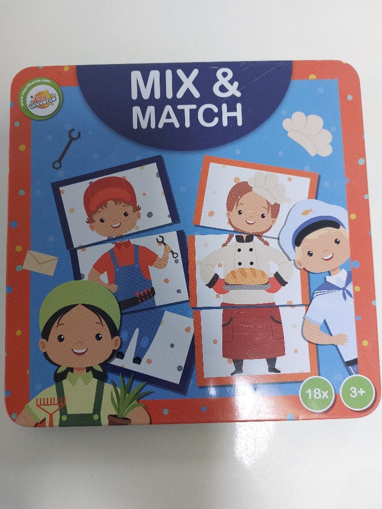 gezelschapsspel mix & match - 3 jaar, Ophalen, 10 tot 50 stukjes, Zo goed als nieuw, 2 tot 4 jaar